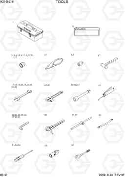 8010 TOOLS R210LC-9, Hyundai