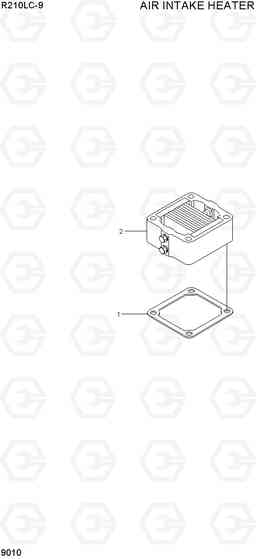 9010 AIR INTAKE HEATER R210LC-9, Hyundai