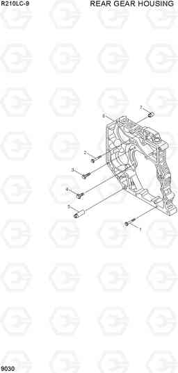 9030 REAR GEAR HOUSING R210LC-9, Hyundai