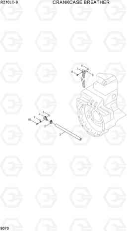 9070 CRANKCASE BREATHER R210LC-9, Hyundai