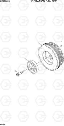 9090 VIBRATION DAMPER R210LC-9, Hyundai