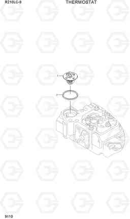 9110 THERMOSTAT R210LC-9, Hyundai