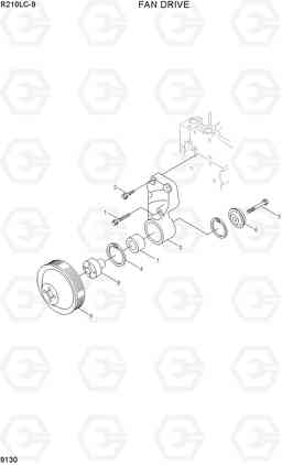 9130 FAN DRIVE R210LC-9, Hyundai