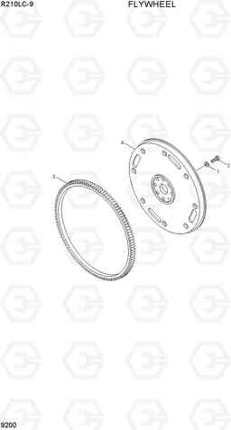 9200 FLYWHEEL R210LC-9, Hyundai