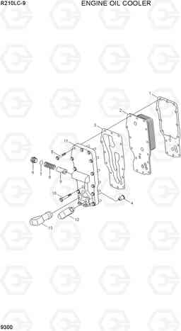 9300 ENGINE OIL COOLER R210LC-9, Hyundai