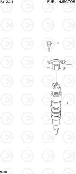 9390 FUEL INJECTOR R210LC-9, Hyundai