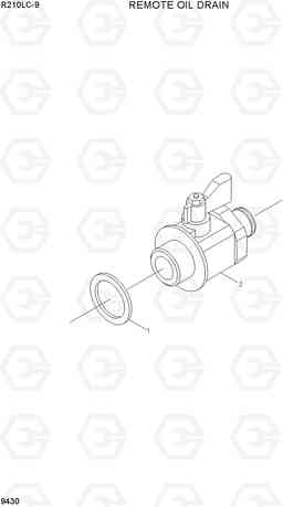 9430 REMOTE OIL DRAIN R210LC-9, Hyundai