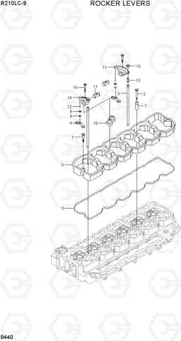 9440 ROCKER LEVERS R210LC-9, Hyundai