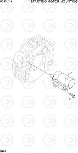 9490 STARTING MOTOR MOUNTING R210LC-9, Hyundai