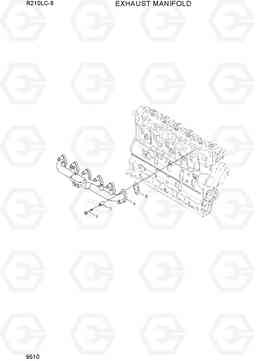 9510 EXHAUST MANIFOLD R210LC-9, Hyundai