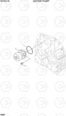 9580 WATER PUMP R210LC-9, Hyundai