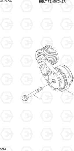 9590 BELT TENSIONER R210LC-9, Hyundai