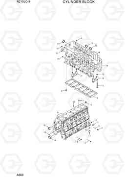 A050 CYLINDER BLOCK R210LC-9, Hyundai