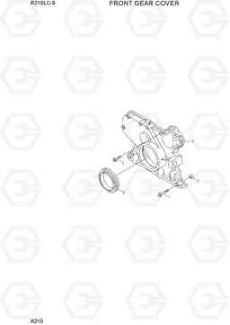 A210 FRONT GEAR COVER R210LC-9, Hyundai