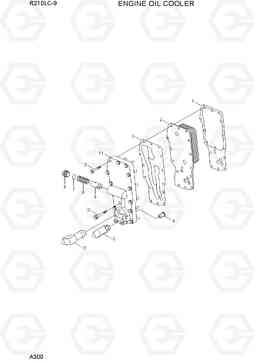 A300 ENGINE OIL COOLER R210LC-9, Hyundai