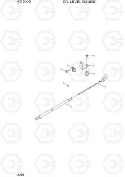 A320 OIL LEVEL GAUGE R210LC-9, Hyundai