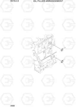 A340 OIL FILLER ARRANGEMENT R210LC-9, Hyundai