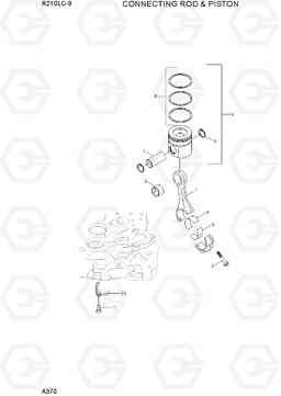 A370 CONNECTING ROD & PISTON R210LC-9, Hyundai