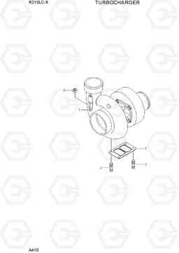 A410 TURBOCHARGER R210LC-9, Hyundai