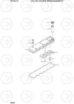 A540 VALVE COVER ARRANGEMENT R210LC-9, Hyundai