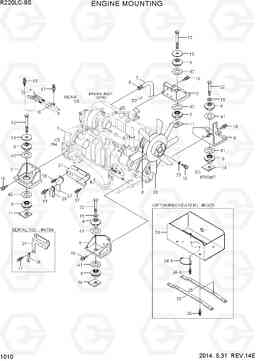 1010 ENGINE MOUNTING R220LC-9S, Hyundai