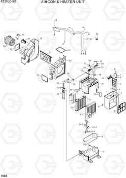 1090 AIRCON & HEATER UNIT R220LC-9S, Hyundai