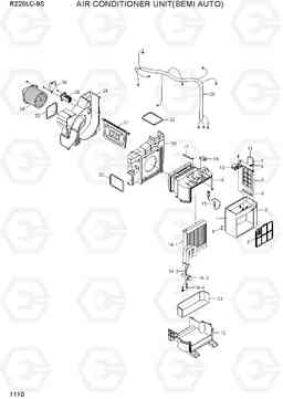 1110 AIR CONDITIONER UNIT(SEMI AUTO) R220LC-9S, Hyundai