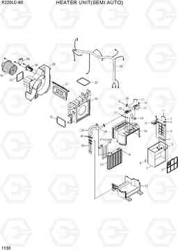 1130 HEATER UNIT(SEMI AUTO) R220LC-9S, Hyundai