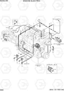 2040 ENGINE ELECTRIC R220LC-9S, Hyundai