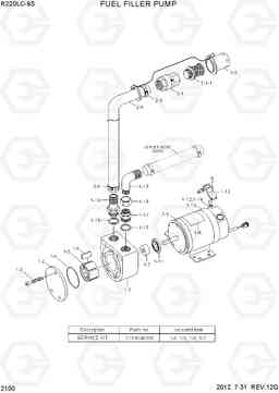 2100 FUEL FILLER PUMP R220LC-9S, Hyundai