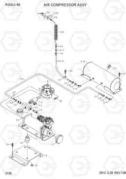 2120 AIR COMPRESSOR ASSY R220LC-9S, Hyundai