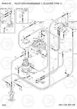 3270 PILOT HYD PIPING(BASE 1, CLUSTER TYPE 1) R220LC-9S, Hyundai