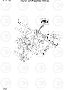 3456 QUICK CLAMP(CLOSE TYPE 2, -#3872) R220LC-9S, Hyundai