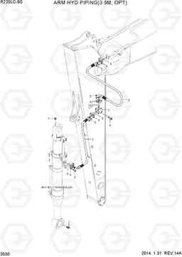 3530 ARM HYD PIPING(3.9M, OPT) R220LC-9S, Hyundai