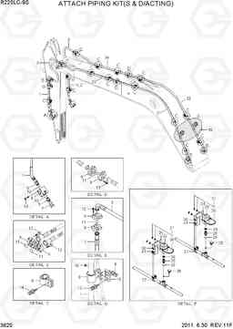 3620 ATTACH PIPING KIT(S & D/ACTING) R220LC-9S, Hyundai