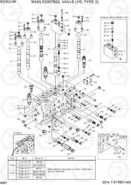 4091 MAIN CONTROL VALVE(1/5, TYPE 2) R220LC-9S, Hyundai