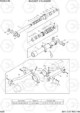 4220 BUCKET CYLINDER R220LC-9S, Hyundai