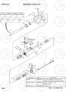 4600 BREAKER ASSY(1/3) R220LC-9S, Hyundai