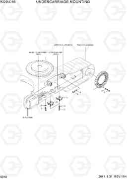 5010 UNDERCARRIAGE MOUNTING R220LC-9S, Hyundai