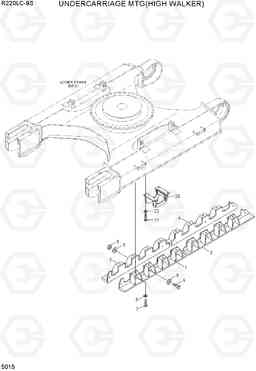 5015 UNDERCARRIAGE MTG(HIGH WALKER) R220LC-9S, Hyundai