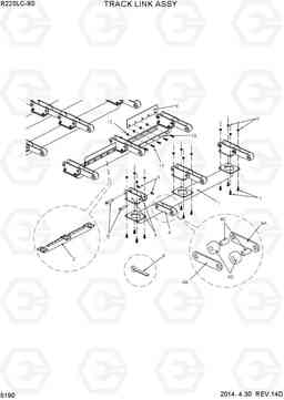 5190 TRACK LINK ASSY R220LC-9S, Hyundai