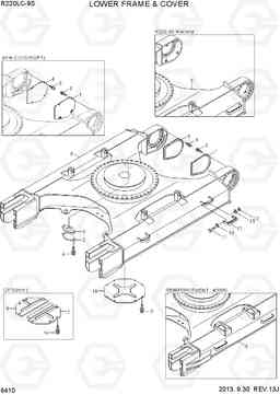 6410 LOWER FRAME & COVER R220LC-9S, Hyundai
