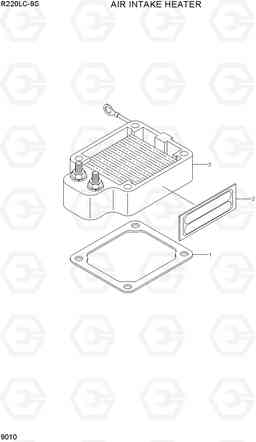 9010 AIR INTAKE HEATER R220LC-9S, Hyundai