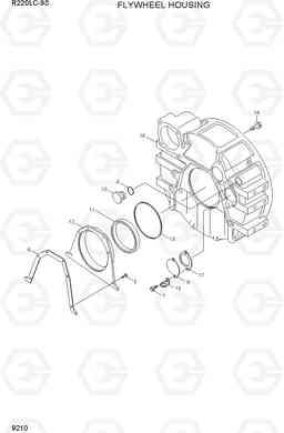 9210 FLYWHEEL HOUSING R220LC-9S, Hyundai