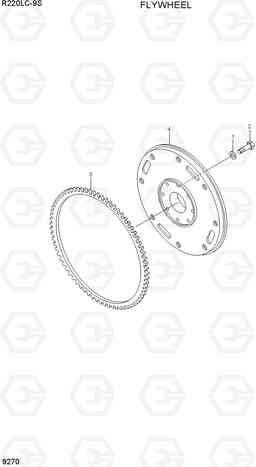 9270 FLYWHEEL R220LC-9S, Hyundai