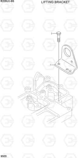 9320 LIFTING BRACKET R220LC-9S, Hyundai