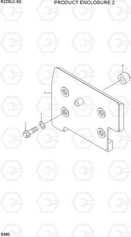 9380 PRODUCT ENCLOSURE 2 R220LC-9S, Hyundai