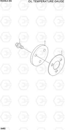 9480 OIL TEMPERATURE GAUGE R220LC-9S, Hyundai