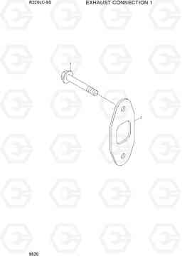 9520 EXHAUST CONNECTION 1 R220LC-9S, Hyundai