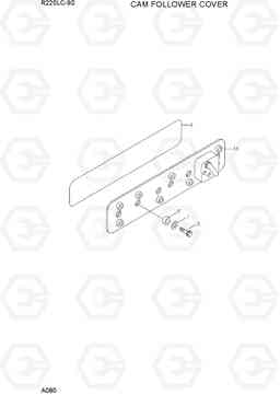 A080 CAM FOLLOWER COVER R220LC-9S, Hyundai